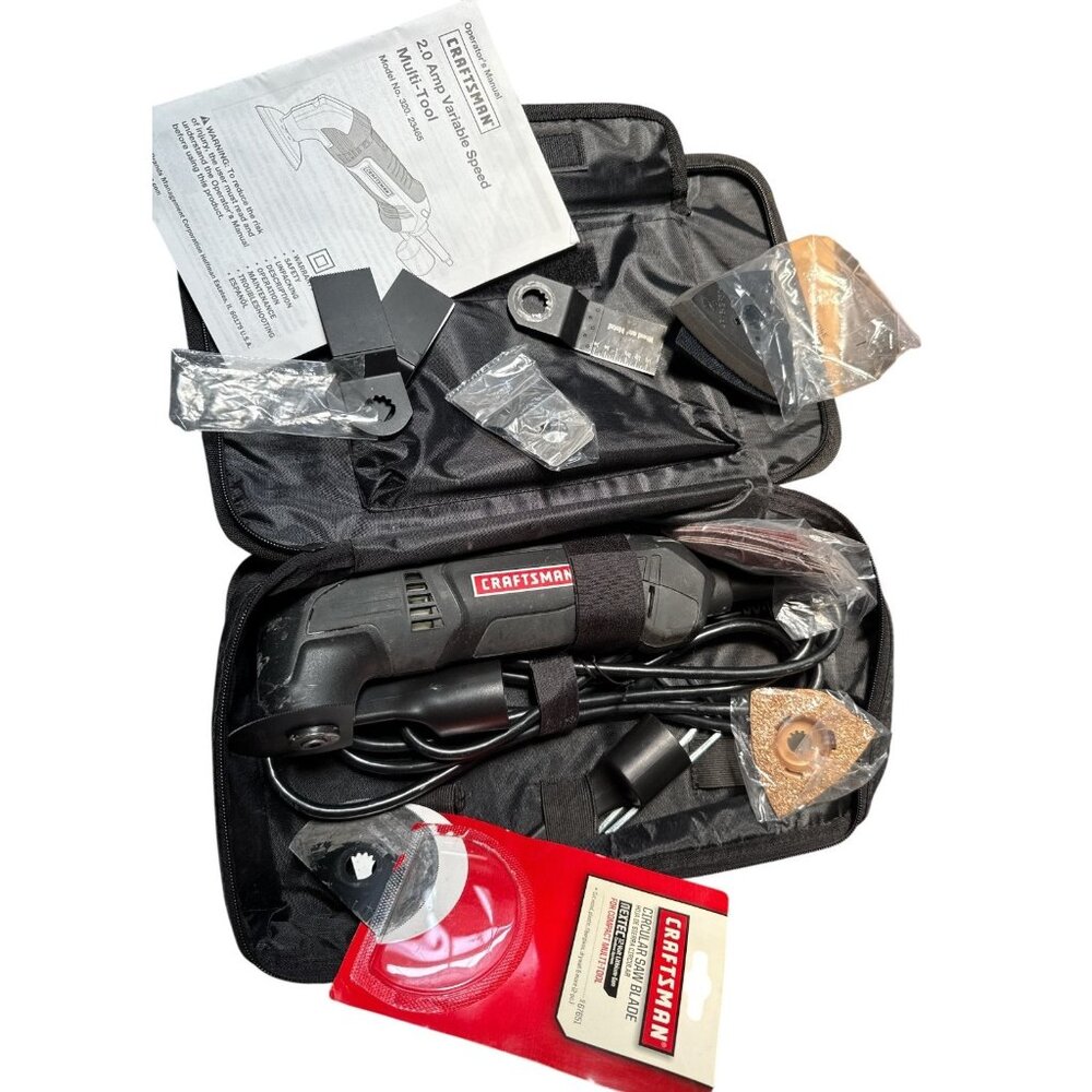 Craftsman 2.0 Amp Variable Multi Power‎ Tool Sander Saw 320 23465 & Attachments